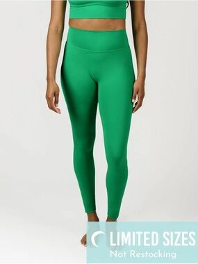 Zyia Confuence High-Rise Green Performance Leggings NWT size 4